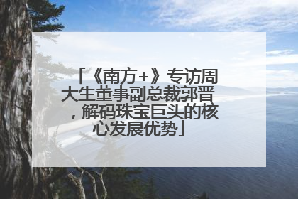 《南方+》专访周大生董事副总裁郭晋，解码珠宝巨头的核心发展优势