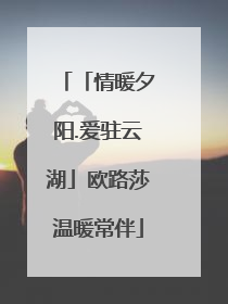 「情暖夕阳.爱驻云湖」欧路莎温暖常伴