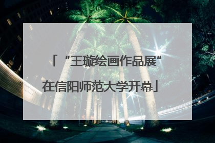 “王璇绘画作品展”在信阳师范大学开幕