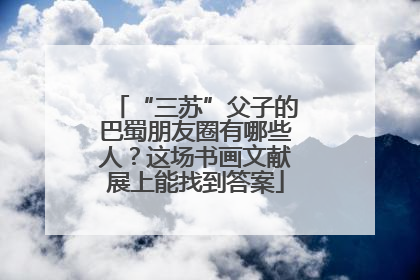 “三苏”父子的巴蜀朋友圈有哪些人？这场书画文献展上能找到答案