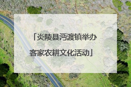 炎陵县沔渡镇举办客家农耕文化活动