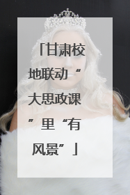 甘肃校地联动“大思政课”里“有风景”