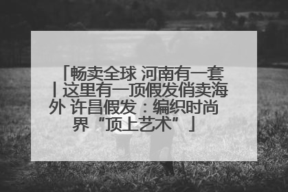 畅卖全球 河南有一套丨这里有一顶假发俏卖海外 许昌假发：编织时尚界“顶上艺术”