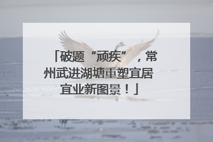 破题“顽疾”，常州武进湖塘重塑宜居宜业新图景！