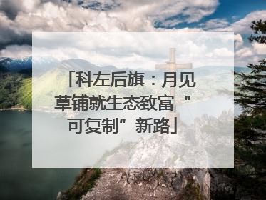 科左后旗：月见草铺就生态致富“可复制”新路