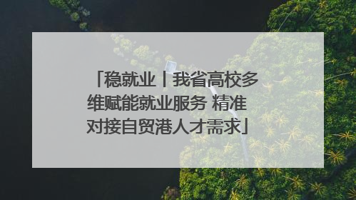 稳就业丨我省高校多维赋能就业服务 精准对接自贸港人才需求