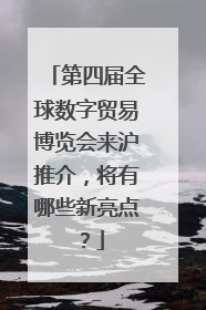 第四届全球数字贸易博览会来沪推介，将有哪些新亮点？