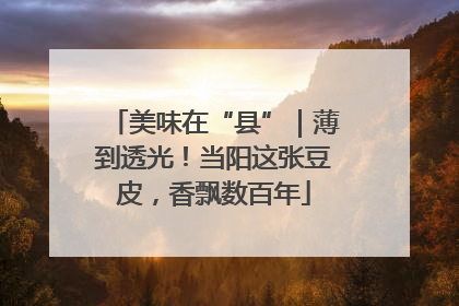 美味在“县”｜薄到透光！当阳这张豆皮，香飘数百年