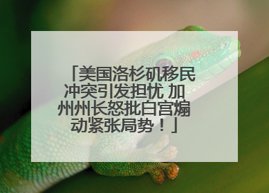 美国洛杉矶移民冲突引发担忧 加州州长怒批白宫煽动紧张局势！