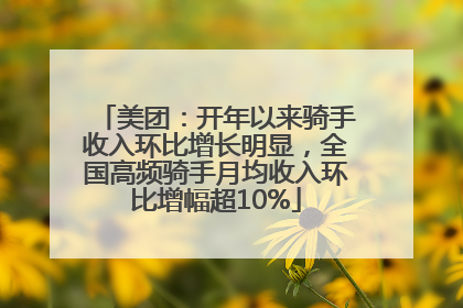 美团：开年以来骑手收入环比增长明显，全国高频骑手月均收入环比增幅超10%