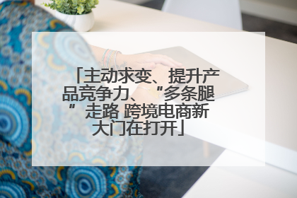 主动求变、提升产品竞争力、“多条腿”走路 跨境电商新大门在打开