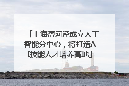 上海漕河泾成立人工智能分中心，将打造AI技能人才培养高地
