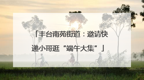 丰台南苑街道：邀请快递小哥逛“端午大集”
