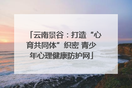 云南景谷：打造“心育共同体”织密 青少年心理健康防护网