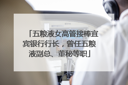 五粮液女高管接棒宜宾银行行长，曾任五粮液副总、董秘等职