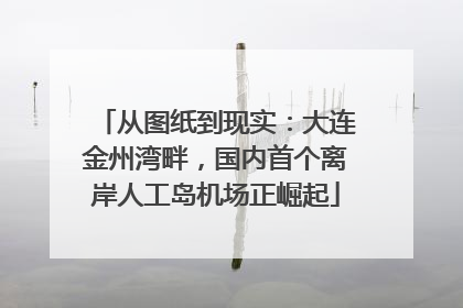 从图纸到现实：大连金州湾畔，国内首个离岸人工岛机场正崛起
