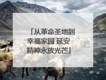 从革命圣地到幸福家园 延安精神永放光芒