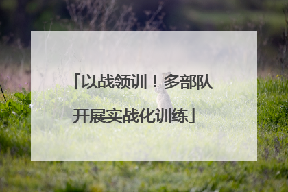 以战领训！多部队开展实战化训练