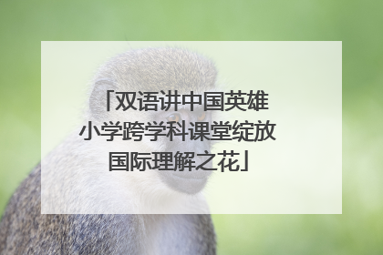 双语讲中国英雄 小学跨学科课堂绽放国际理解之花