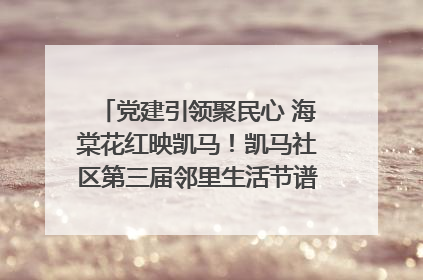 党建引领聚民心 海棠花红映凯马！凯马社区第三届邻里生活节谱写幸福新篇章