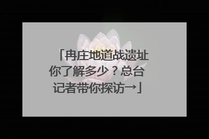 冉庄地道战遗址你了解多少？总台记者带你探访→