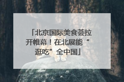 北京国际美食荟拉开帷幕！在北展能“逛吃”全中国