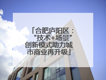 合肥庐阳区：“技术+场景”创新模式助力城市商业再升级