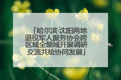 哈尔滨·沈阳两地退役军人服务协会跨区域全领域开展调研交流共绘协同发展
