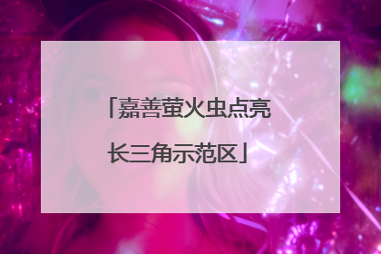 嘉善萤火虫点亮长三角示范区