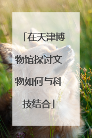 在天津博物馆探讨文物如何与科技结合