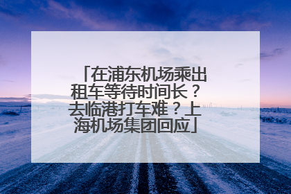 在浦东机场乘出租车等待时间长？去临港打车难？上海机场集团回应