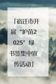 宿迁市开展“护苗2025”绿书签集中宣传活动