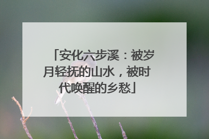 安化六步溪：被岁月轻抚的山水，被时代唤醒的乡愁