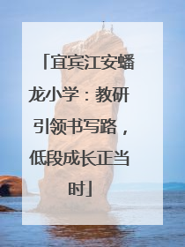 宜宾江安蟠龙小学：教研引领书写路，低段成长正当时