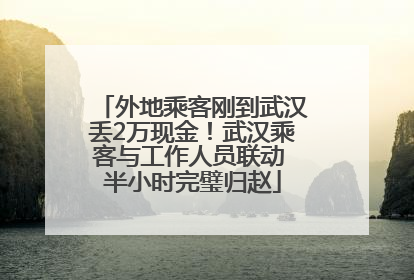 外地乘客刚到武汉丢2万现金！武汉乘客与工作人员联动 半小时完璧归赵