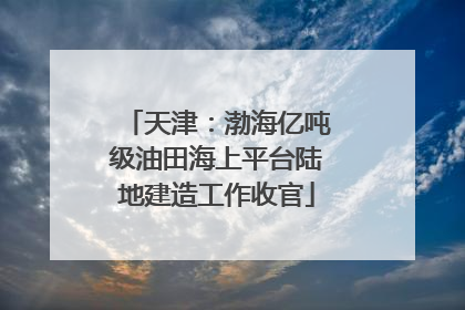 天津：渤海亿吨级油田海上平台陆地建造工作收官