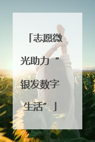 志愿微光助力“银发数字生活”