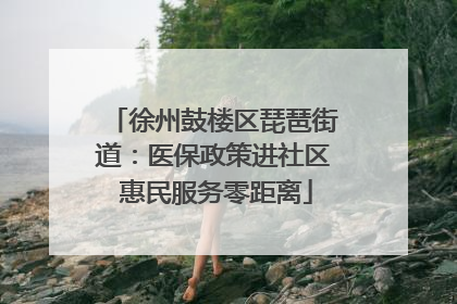 徐州鼓楼区琵琶街道：医保政策进社区 惠民服务零距离