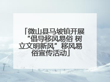 微山县马坡镇开展“倡导移风易俗 树立文明新风”移风易俗宣传活动