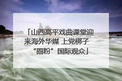 山西高平戏曲课堂迎来海外华媒 上党梆子“圈粉”国际观众