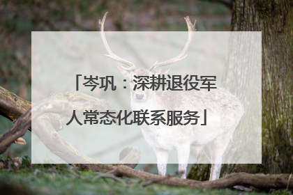 岑巩：深耕退役军人常态化联系服务