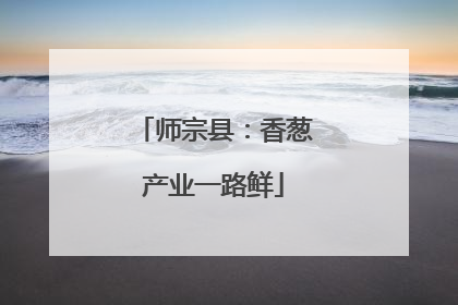 师宗县：香葱产业一路鲜