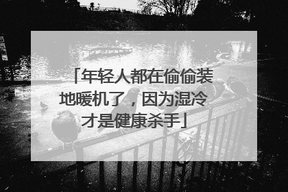 年轻人都在偷偷装地暖机了，因为湿冷才是健康杀手