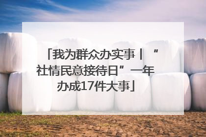 我为群众办实事丨“社情民意接待日”一年办成17件大事