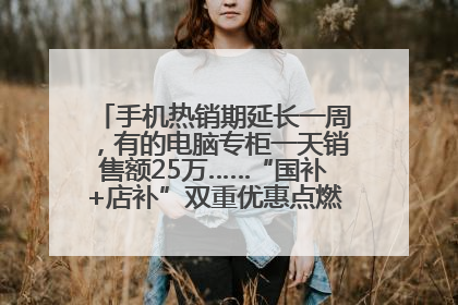 手机热销期延长一周，有的电脑专柜一天销售额25万……“国补+店补”双重优惠点燃德州“考后经济”