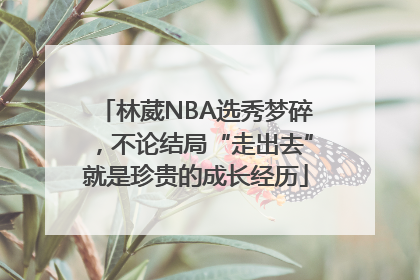 林葳NBA选秀梦碎，不论结局“走出去”就是珍贵的成长经历