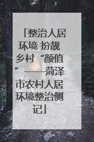 整治人居环境 扮靓乡村“颜值”——菏泽市农村人居环境整治侧记