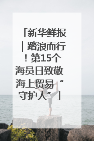 新华鲜报｜踏浪而行！第15个海员日致敬海上贸易“守护人”