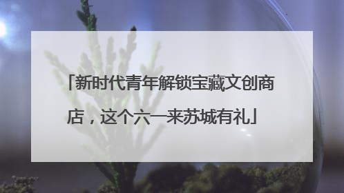 新时代青年解锁宝藏文创商店，这个六一来苏城有礼