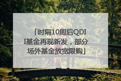 时隔10周后QDII基金再现新发，部分场外基金放宽限购